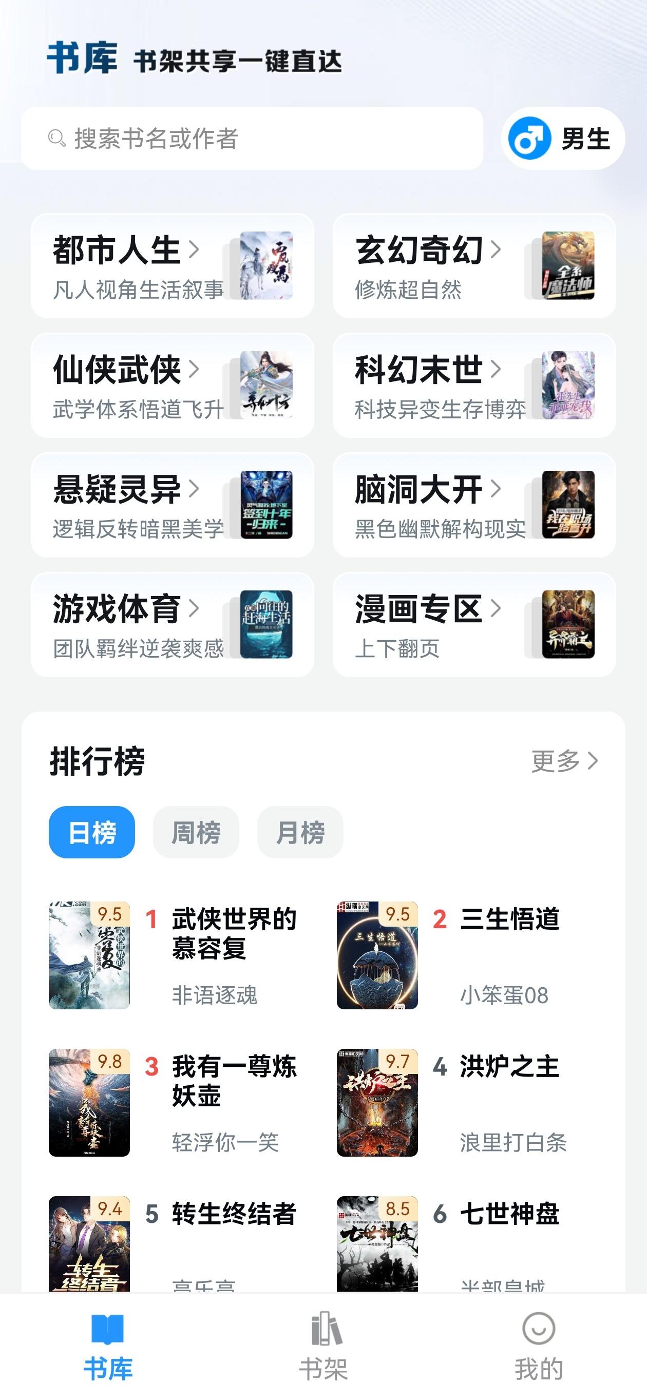 小说搜搜书库分类和排行榜
